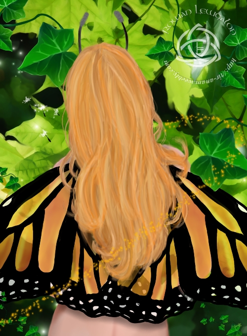 Monarch Butterfly Fae by Rowan Lewgalon